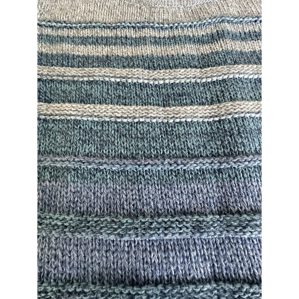 L L Bean Sweater Womens Stripe VTG 90s Heavy Cotton Sweater Cabin Core Size S - Picture 9 of 9